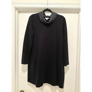 Pure Jill J.Jill Women’s Dress Sz M Black Gray Cowl Neck Casual Long Sleeve